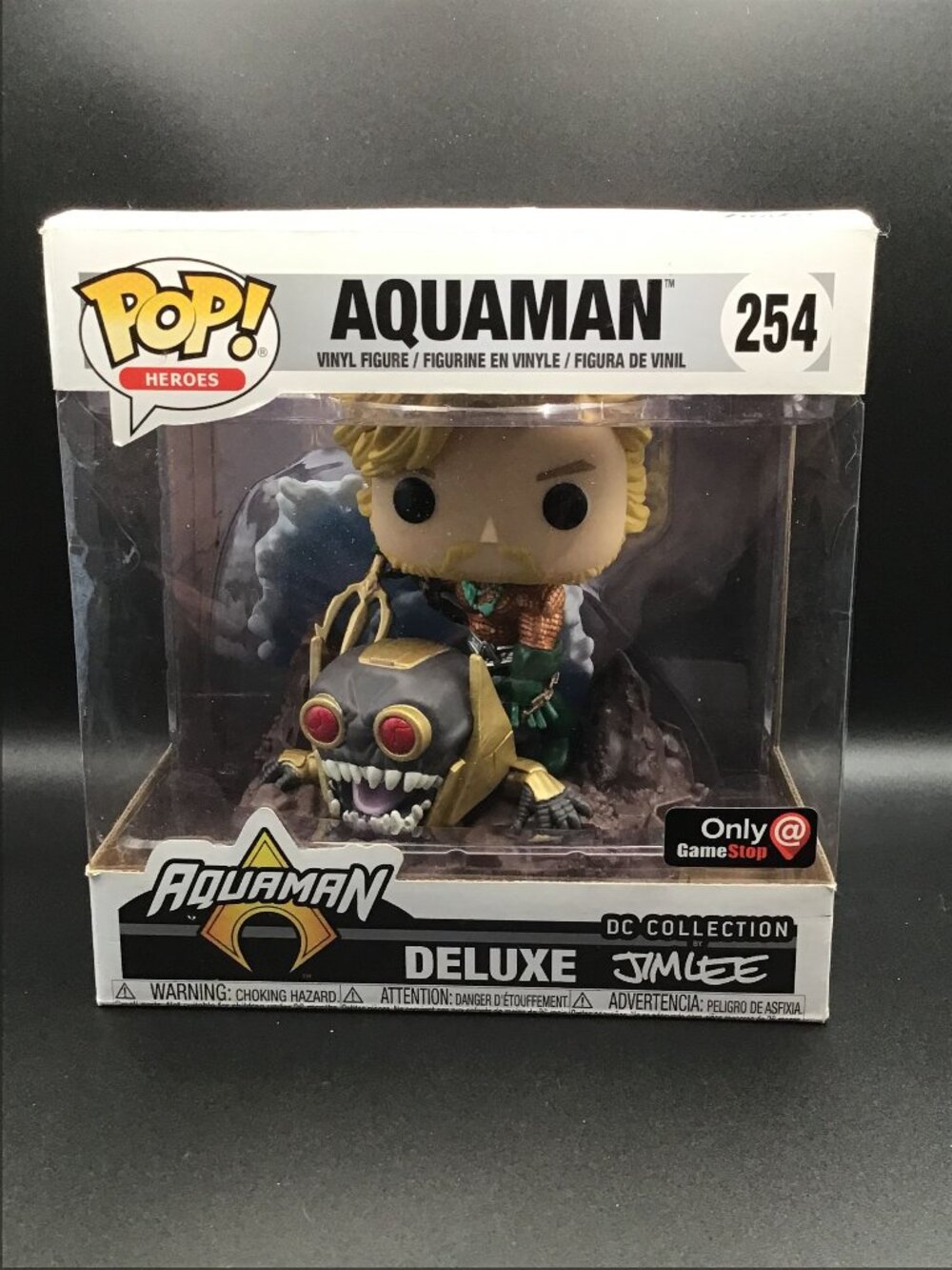 Funko Pop Heroes Aquaman #254 Special Edition DC Collection Jim Lee w/Protector